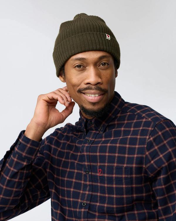 Fjallraven Övik Flannel Mens Long Sleeve Shirt - Dark Navy 555 | CHO | Designer Mens Shirts