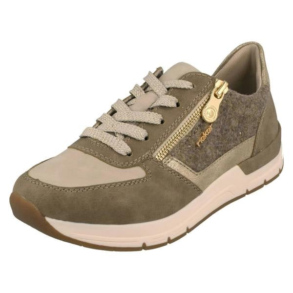 Rieker Ladies Rieker Casual Trainer With Side Zip 58902