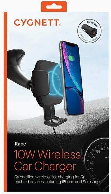 Cygnett Race 10W Wireless Car Charger Black - CY2578WLCCH