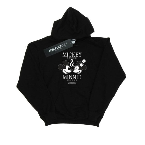 Disney Mens Mickey And Minnie Mouse Mousecrush Mondays Hoodie - Black