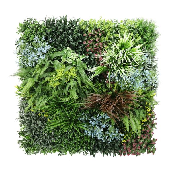 Premium Artificial Plants Green Wall Panel 1m x 1m - Pandora A