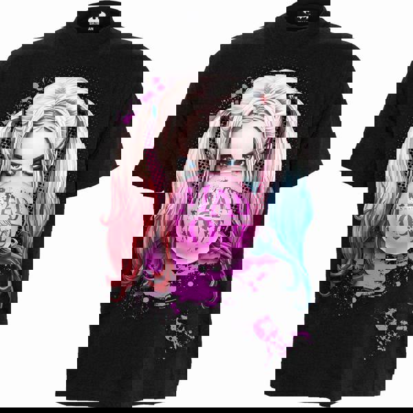 HARLEY QUINN - MAD LOVE - Front Print T-Shirt Black