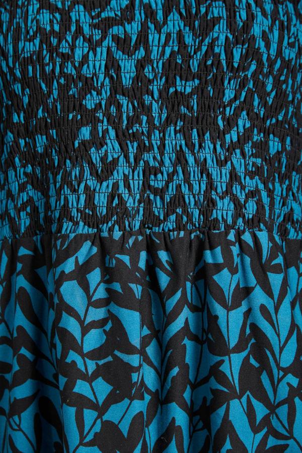 Mudflower Leaf Print Soft Touch Tunic