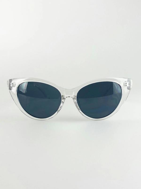 Transparent Frame Cat Eye Sunglasses - svnx