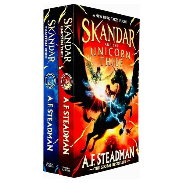 Skandar Series 2 Book Set By A.F. Steadman Skandar & the Phantom Rider, Skandar & the Unicorn Thief