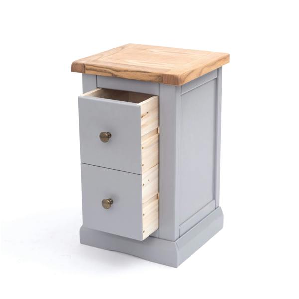 Cabinet Bits Rocca 2 Drawer Petite Bedside Table