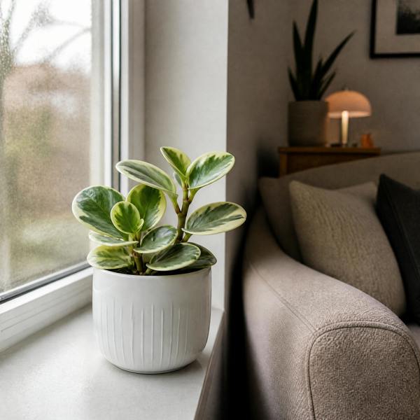Peperomia Obtusifolia Variegated Radiator Plant 12cm Pot Plants By Post