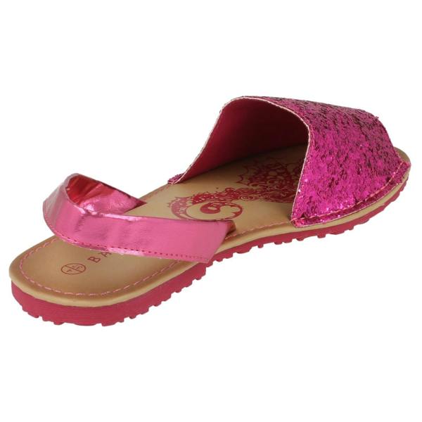 Spot On Ladies Spot On Flat Mule Slingback Sandals