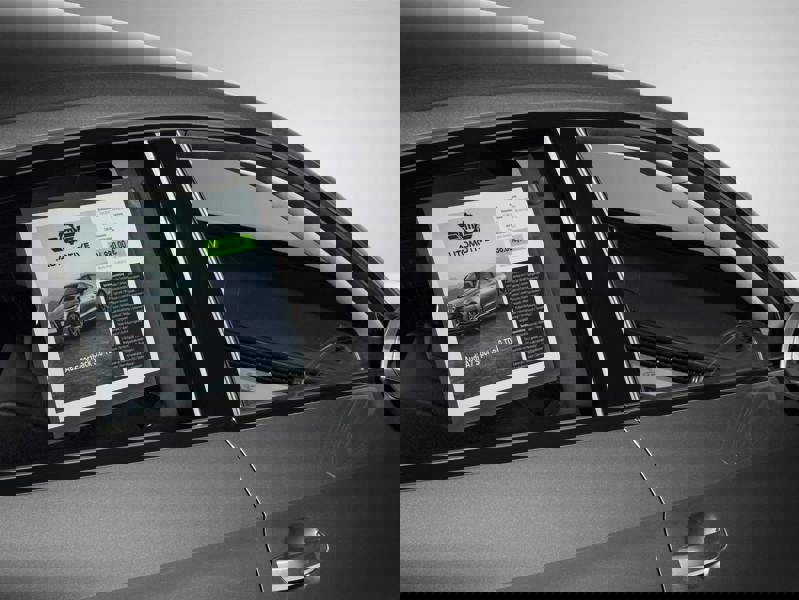 Durable Static Cling UV Info Pocket Signage for Glass | A4 Grey