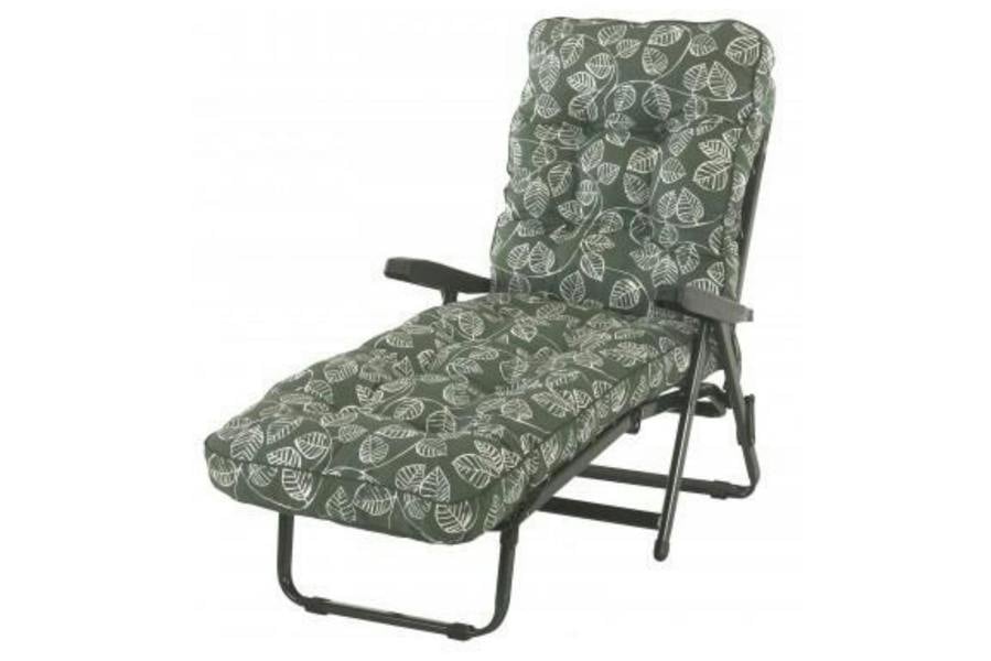 Deluxe Garden Sunbed | Multi-Pattern Reclining Sun Lounger The Garden Furniture Shop