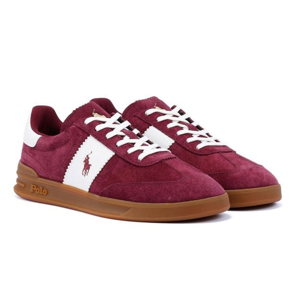 Ralph Lauren - 809954903004 Mens HRT Aera Sneakers Wine/White