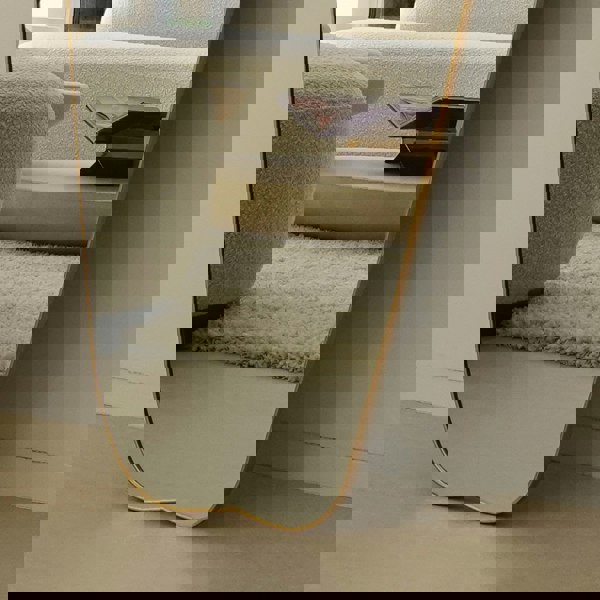 Exclusive Mirrors Modern Gold Metal Irregular Full Length Mirror 177cm x 61cm