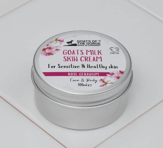 Goats milk skin cream Geranium