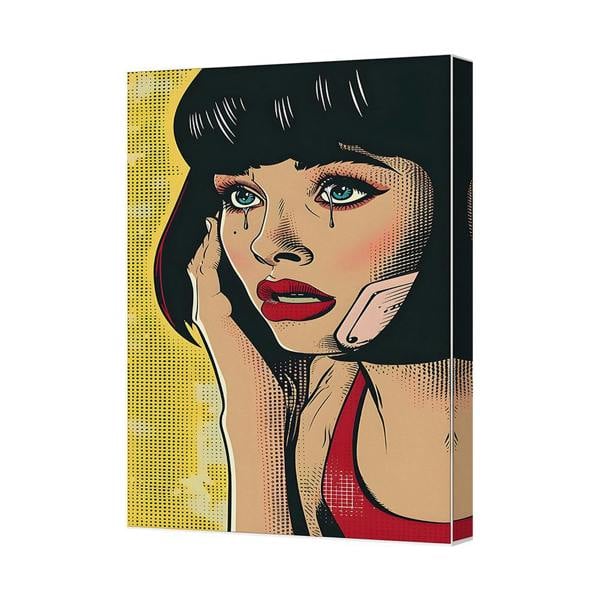 Benjamin Tate Design Pop Art Portrait Canvas Print Handmade In UK Gallery Wrapped