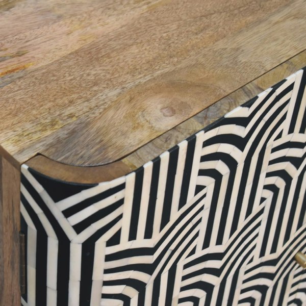 Artisan Furniture Solid wood Edessa Bone Inlay Cabinet