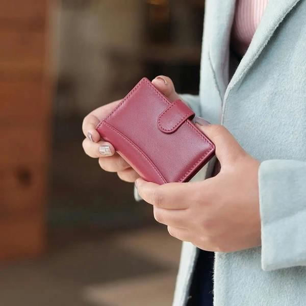 RFID Leather Credit Card Holder R602BORD 6
