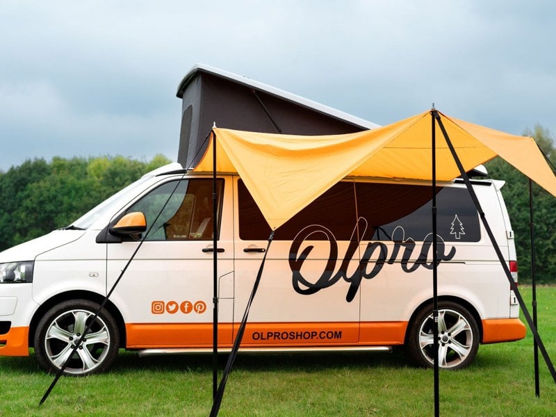 Rectangle Campervan Shade Canopy OLPRO , imageset:Orange