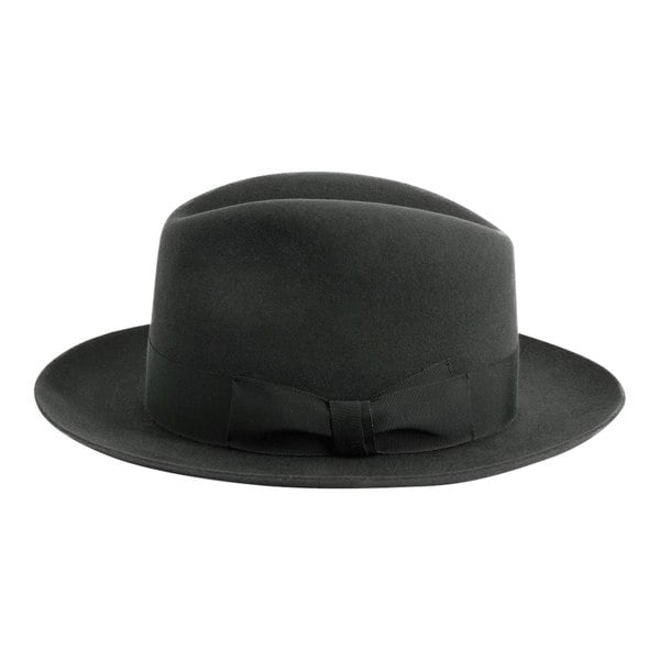 Gamble & Gunn 'Shirwell' Luxury Handmade Fur Felt Fedora - Dark Charcoal