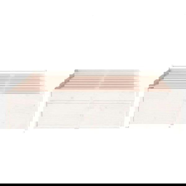 Berkfield Bed Frame White Solid Wood 120x200 cm