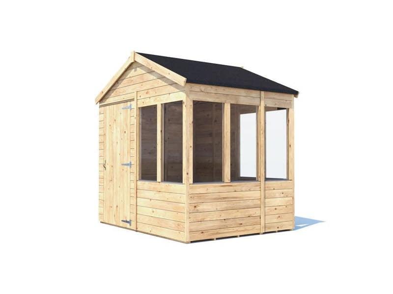 Dunster House Potting Shed Apex Roof W8' x D6' (W2.4m x D1.8m) Superfelt, Overlord Modular
