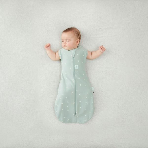 Organic Summer Cocoon Swaddle Sleeping Bag - Sage - 0.2 TOG