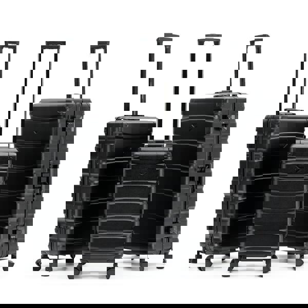 Flight Knight Set of 3 Aluminium Frame, ABS Body Cabin Carry & Check in Hold Luggage