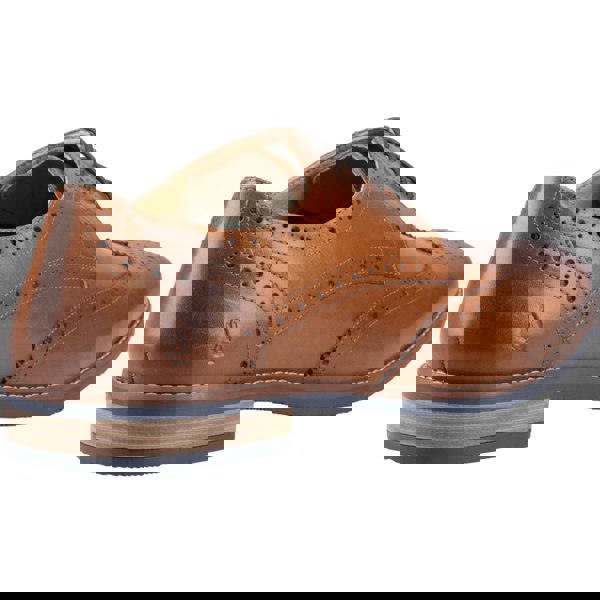 Hush Puppies Mack Leather Men's Tan Brogues Shoes