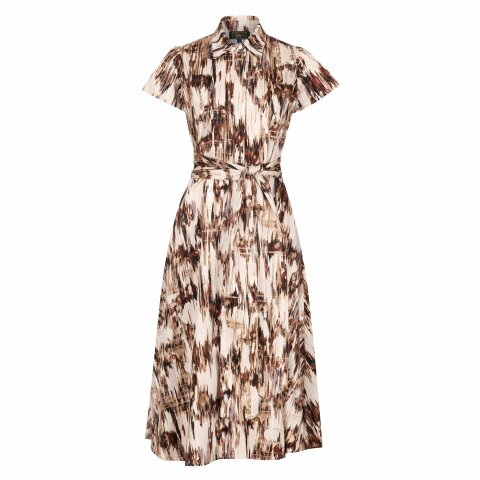 Lioness by TF Desert Safari Short Sleeve Shirt Dress