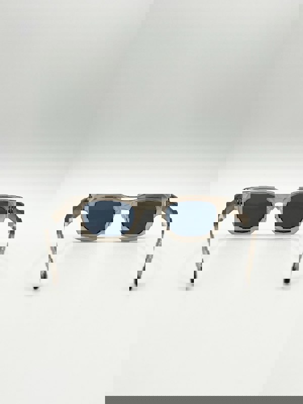 SVNX Chunky Square Frame Sunglasses in Clear Black