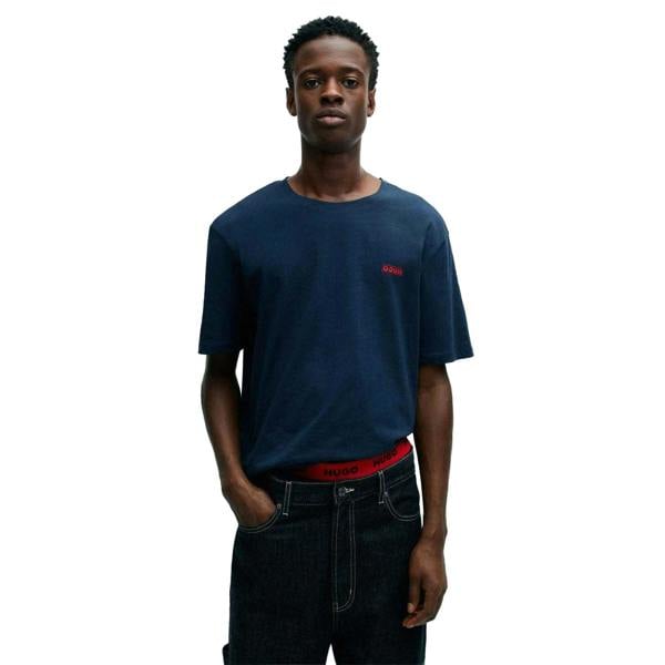 Hugo Mens Dero Logo T-Shirt - Navy - 