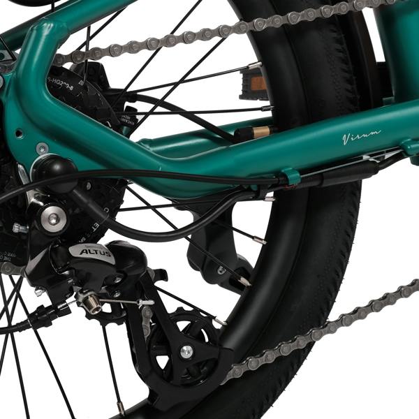 Hygge Bikes Virum 2026 - Folding Ultra-Light E-Bike 36V 10Ah - British Racing Green