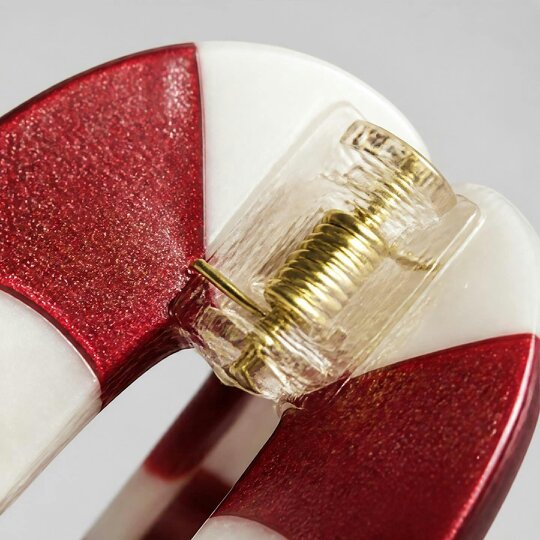 Gold Trip Candy Cane Claw Clip