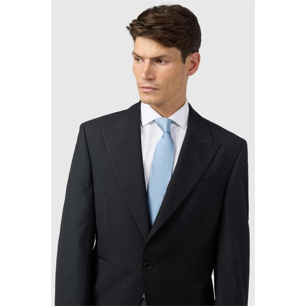 Alexandre Silver Alexandre Regular Fit Berwick Black Wool Masonic Morning Jacket
