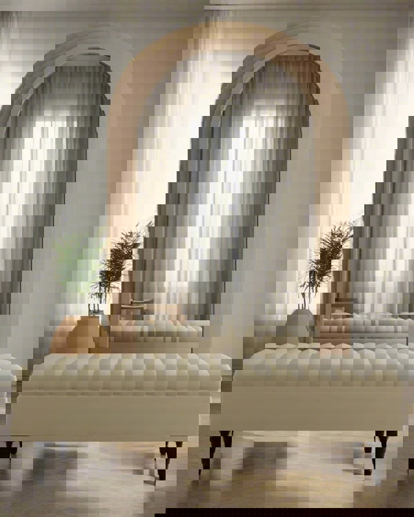 ISTOOLS Romo Panel Ottoman Bench Seat – Stylish Coffee Table & Comfortable Seating for Living Rooms UK