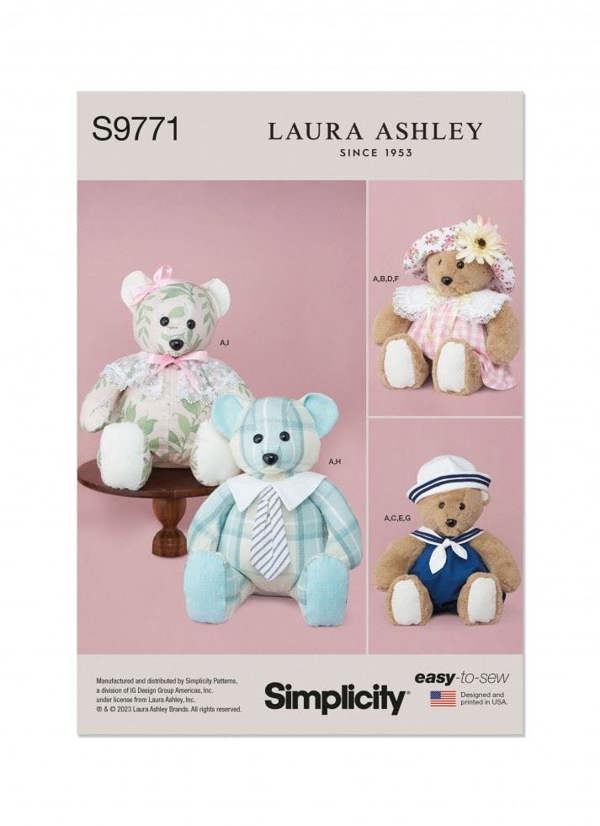 Simplicity Sewing Pattern 9771, Doll Clothes, Toys One Size - Easy