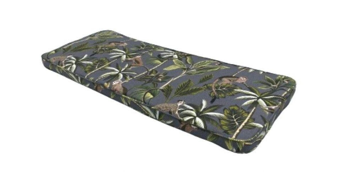 Glendale Deluxe Two Seater Garden Bench Cushion (colour options available) - TROPICAL GREY