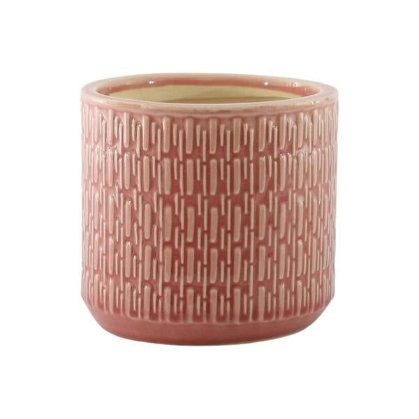 Kingsbury Gifts Dusky Rose Ceramic Plant Pot (H19 x W21cm)
