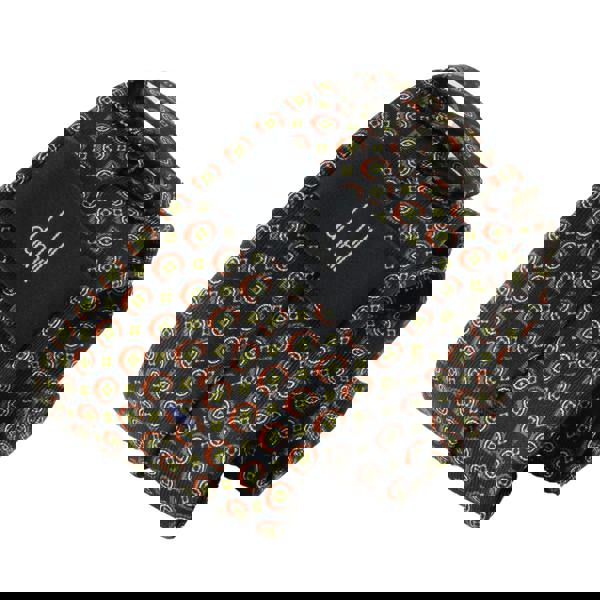 Dunhill woven silk tie in a gasket pattern