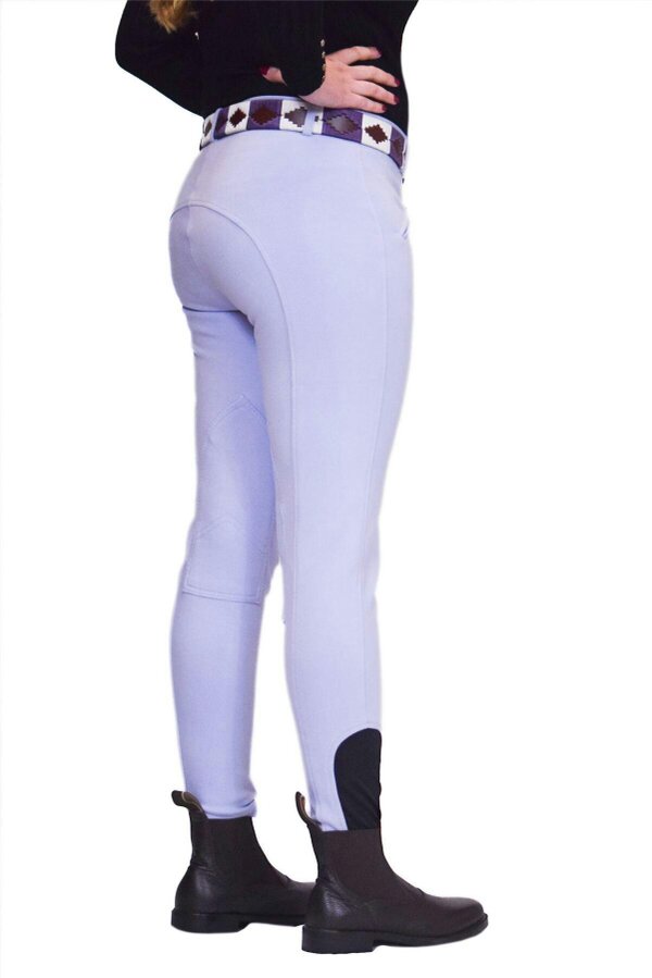 eQuitack Women's Stretchy Self Seat Horse Riding Jodhpurs Purple