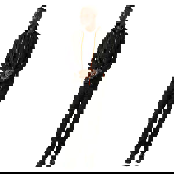 Regatta Mens Navigate Fleece Gilet - Black/Orange Pop - 