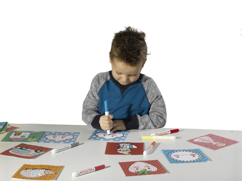 SES Creative Stamping with markers