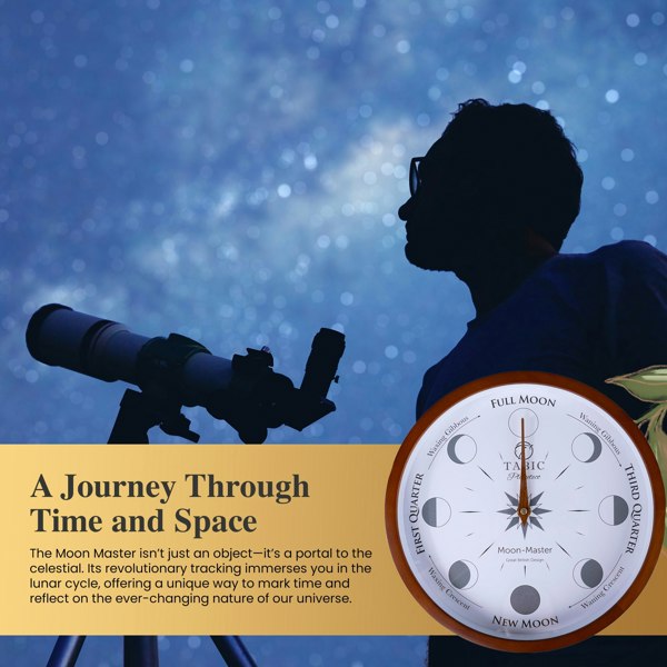 Tabic Moon Phase clock - Planeteco Moon Master, accurate lunar tracking