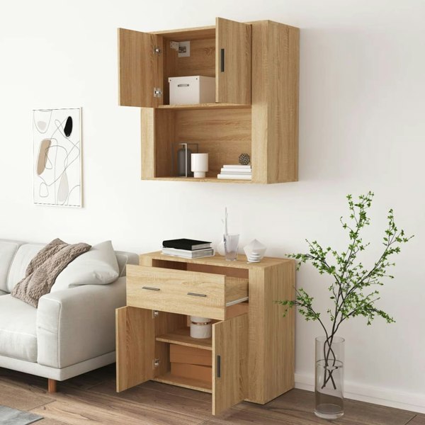 Berkfield Highboard Sonoma Oak Engineered Wood