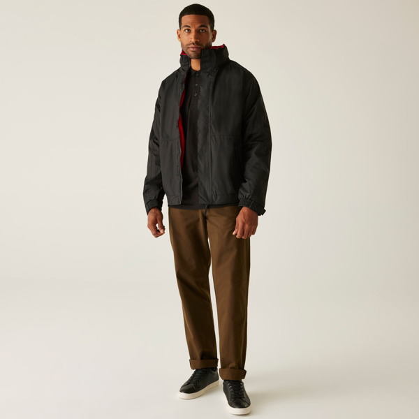 Regatta Mens Dover Waterproof Insulated Jacket - Black/Red