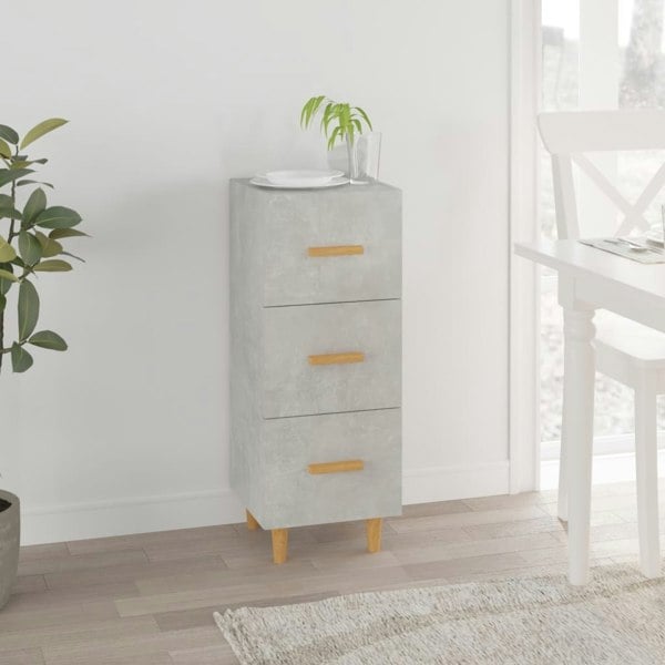 Berkfield Sideboard Concrete Grey 34.5x34x90 cm Engineered Wood