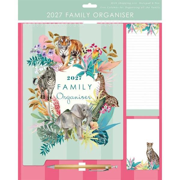 Safari Family Organiser 2027, Family Planners, Month To View, Art, Gift
