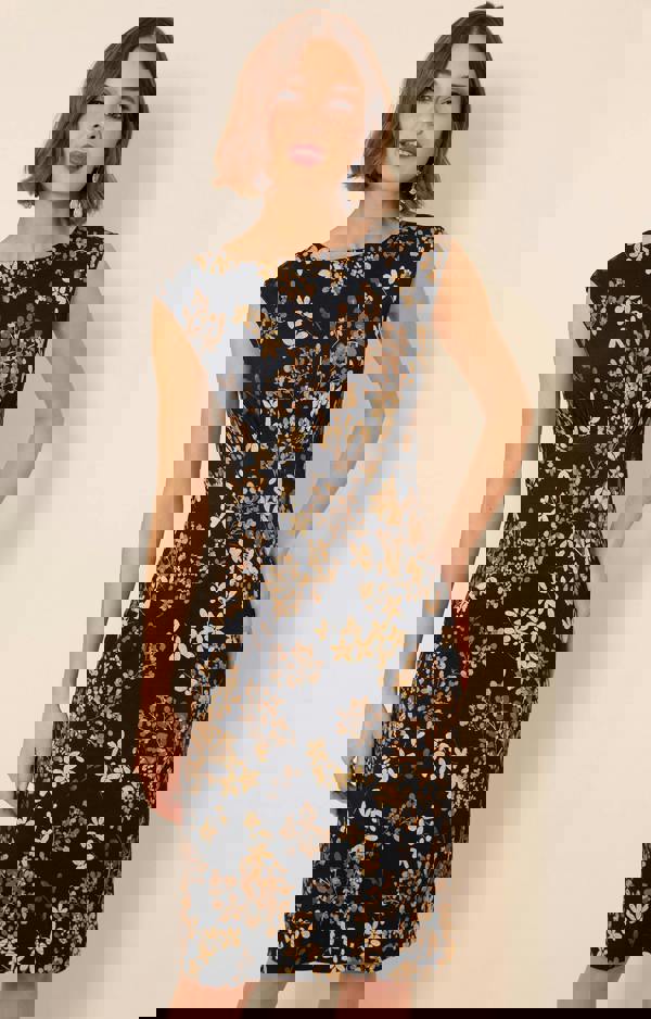 Alie Street London Pippa Shift Dress Petite - Golden Blossom