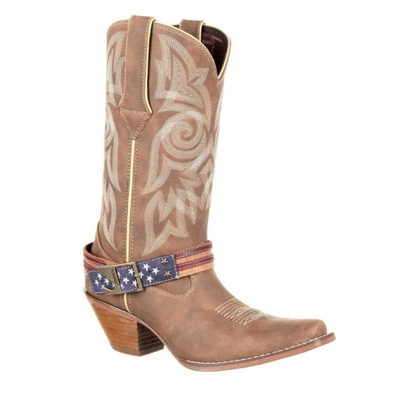 Durango Crush Flag Women's Boots - Brown/Khaki