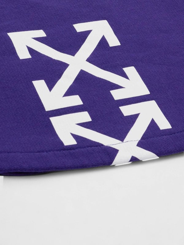 Off-White Opposite Arrow Skate Sweatshorts Purple