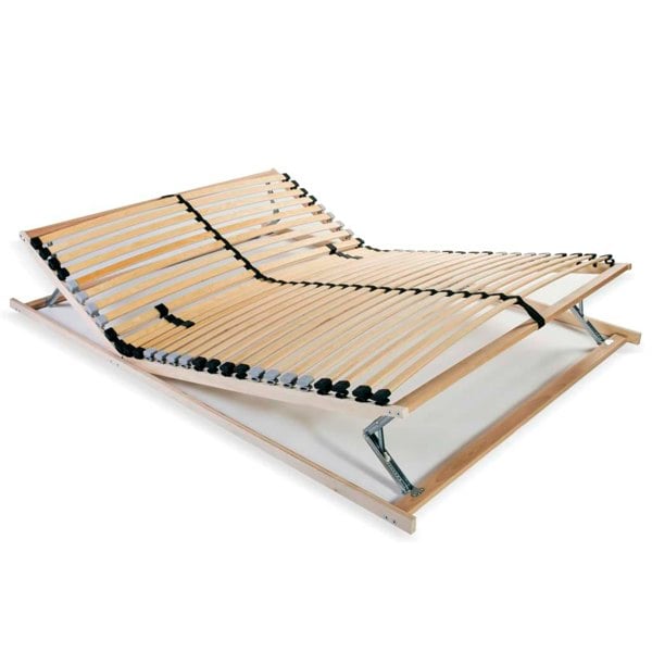 Berkfield Slatted Bed Base with 28 Slats 7 Zones 140x200 cm